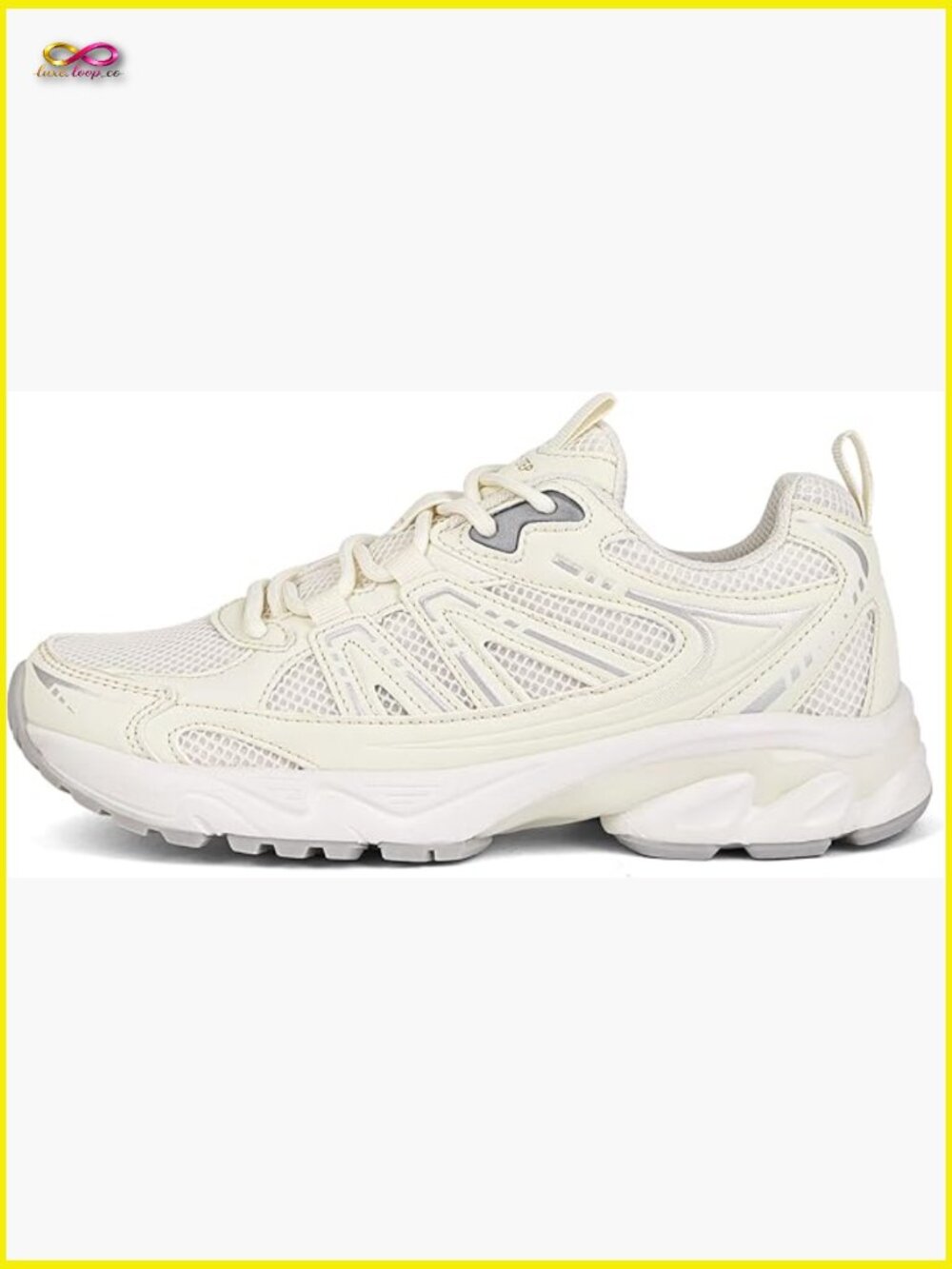 Chunky Platform Sneakers Lace Up Athletic Slip Resistant Casual Walking